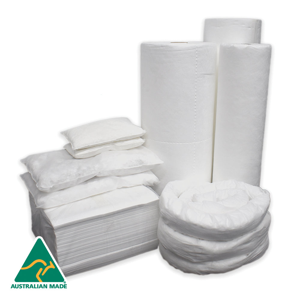Absorbent Pads, Booms and Pillows for Fuel & Oil Spills Titan Safety
