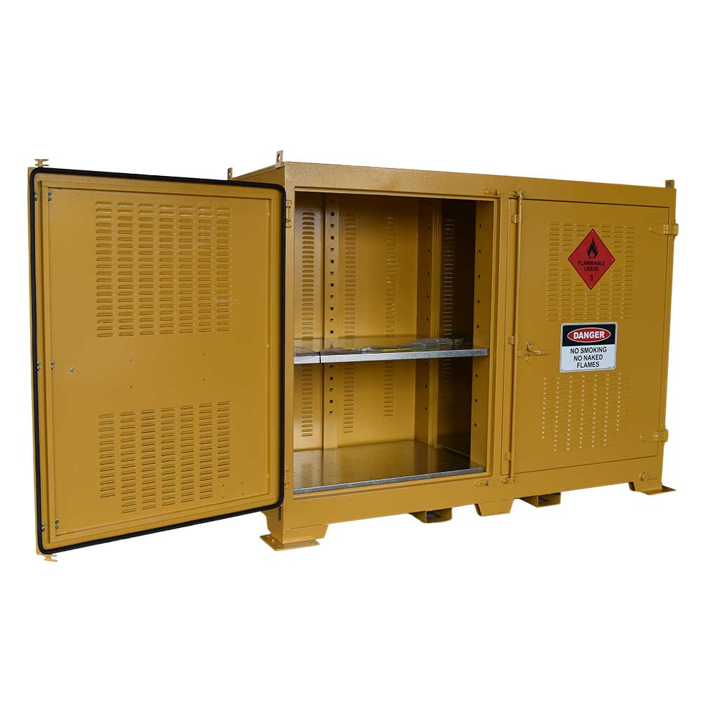 850L outdoor flammable cabinets open